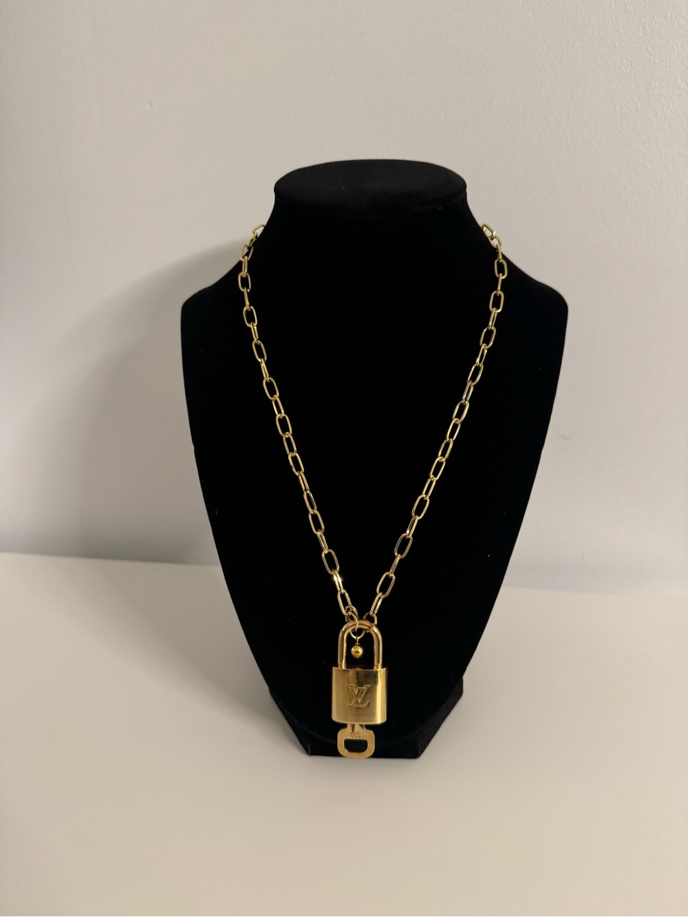 Authentic Louis Vuitton Lock and Key Necklace Set No. 318